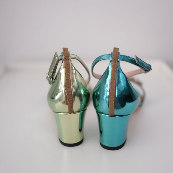 😍SJP by Sarah Jessica Parker iconic Metallic Heels EU 37 - Picture 3 of 4